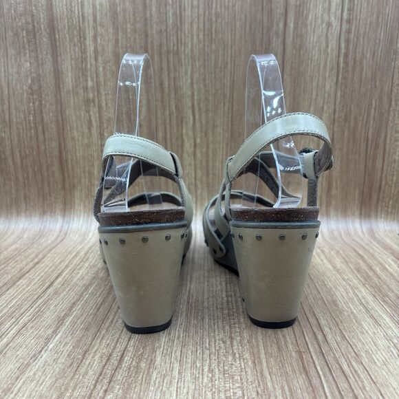 Dansko Sand Antique Frida Wedge Sandal Heel Strappy EU 39 Women’s Size 8.5-9 - Picture 3 of 8